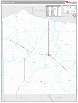 Holt County Ne Wall Map Color Cast Style By Marketmap - vrogue.co