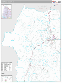 Josephine County, Or Map (premium Style)