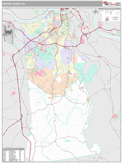 Kenton County, KY Map (Premium Style)