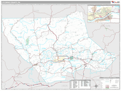 Lycoming County, PA Map (Premium Style)