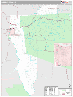 Nez Perce County, ID Map (Premium Style)