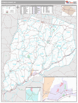 Otsego County, NY Map (Premium Style)