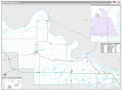 Pawnee County, OK Map (Premium Style)