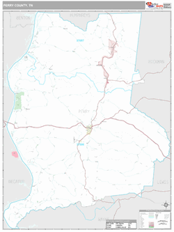 Perry County, TN Map (Premium Style)