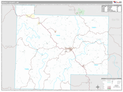 Searcy County, AR Map (Premium Style)