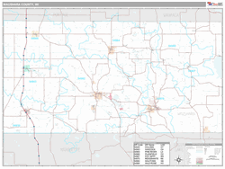 Waushara County, WI Map (Premium Style)