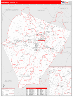 Albemarle County Zip Code Map