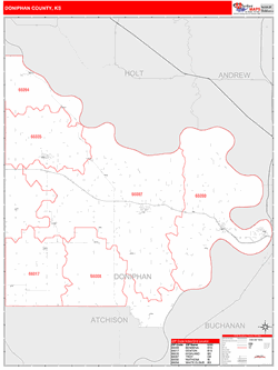 Doniphan County, KS Map Book (Red Line Style)