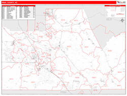 Pinal County, AZ Map Book (Red Line Style)