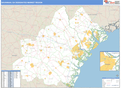 Savannah, GA DMR Digital Map - Basic - MarketMAPS