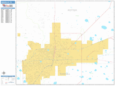 Amarillo Digital Map Basic Style