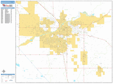 Bakersfield Digital Map Basic Style