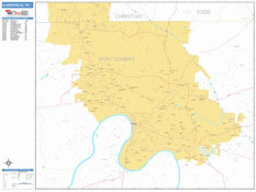 Clarksville Digital Map Basic Style