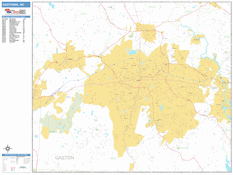 Gastonia Digital Map Basic Style