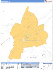 Harrisonburg Digital Map Basic Style