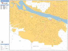 Kennewick Digital Map Basic Style