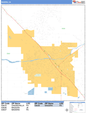 Madera Digital Map Basic Style