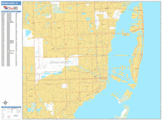Miami Digital Map Basic Style