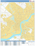 Philadelphia Digital Map Basic Style
