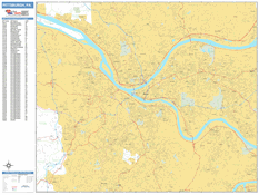 Pittsburgh Digital Map Basic Style