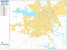 Shreveport Digital Map Basic Style