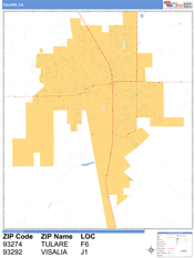 Tulare Digital Map Basic Style