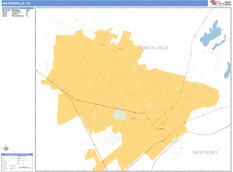 Watsonville Digital Map Basic Style
