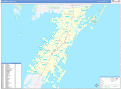 Accomack County, VA Digital Map Basic Style