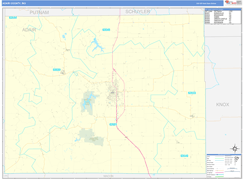 Adair County, MO Digital Map Basic Style