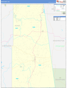 Adair County, OK Digital Map Basic Style