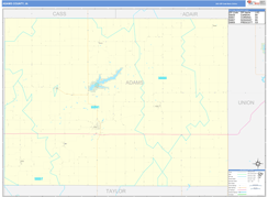 Adams County, IA Digital Map Basic Style