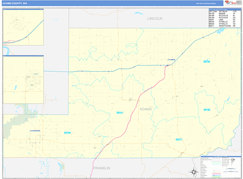 Adams County, WA Digital Map Basic Style