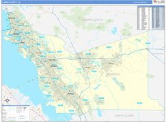 Alameda County, CA Digital Map Basic Style