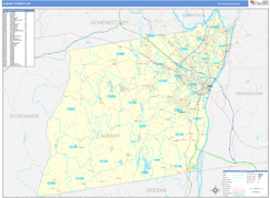 Albany County, NY Digital Map Basic Style