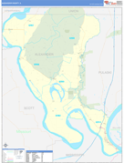 Alexander County, IL Digital Map Basic Style