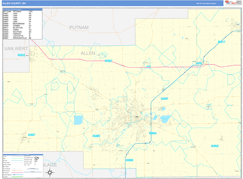 Allen County, OH Digital Map Basic Style