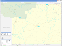 Amite County, MS Digital Map Basic Style