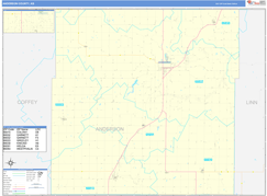 Anderson County, KS Digital Map Basic Style