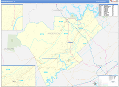 Anderson County, TN Digital Map Basic Style