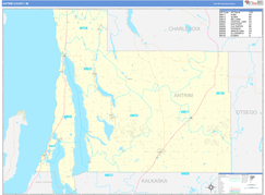 Antrim County, MI Digital Map Basic Style