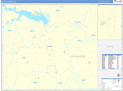 Appanoose County, IA Digital Map Basic Style