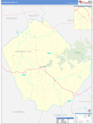 Appomattox County, VA Digital Map Basic Style