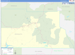 Archuleta County, CO Digital Map Basic Style