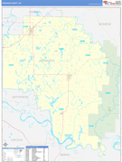 Arkansas County, AR Digital Map Basic Style