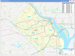 Arlington County, VA Digital Map Basic Style