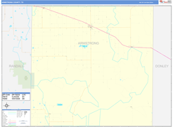 Armstrong County, TX Digital Map Basic Style