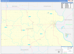 Atchison County, KS Digital Map Basic Style
