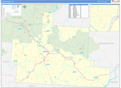 Athens County, OH Digital Map Basic Style