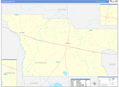 Atkinson County, GA Digital Map Basic Style