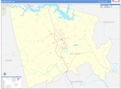 Baldwin County, GA Digital Map Basic Style